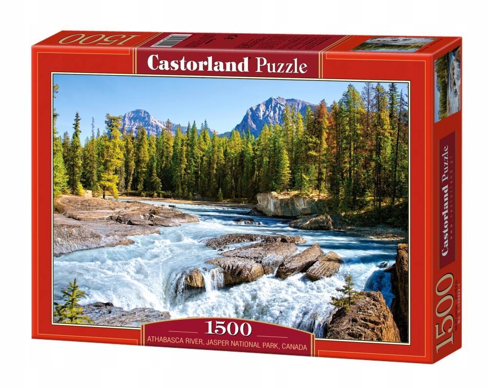 

Puzzle Krajobraz Góry Las Rzeka 1500 Castor Jakość