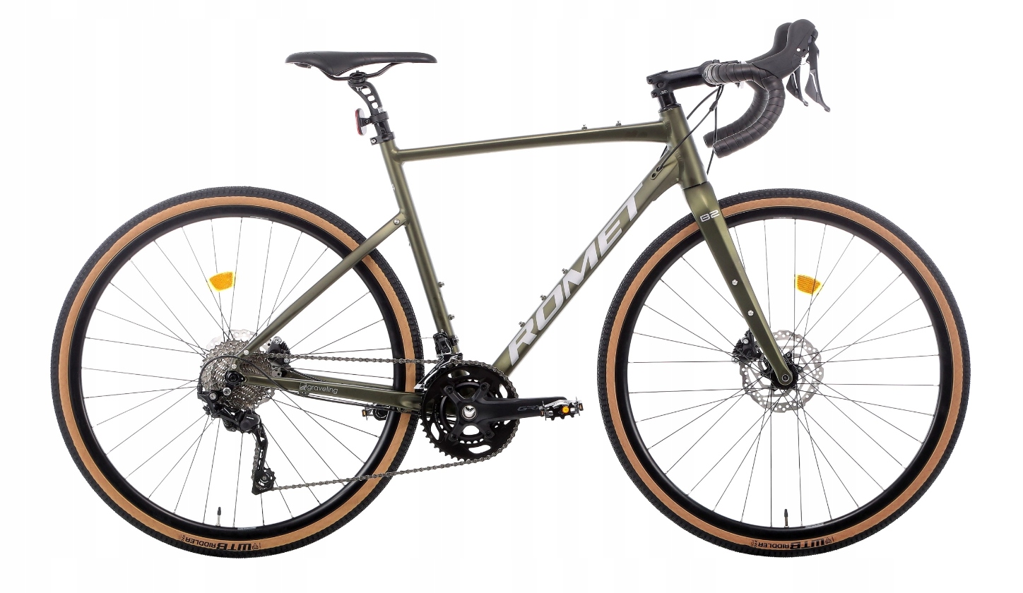 Rower gravel Romet Boreas 2 rama 54 cm koło 28 " zielony