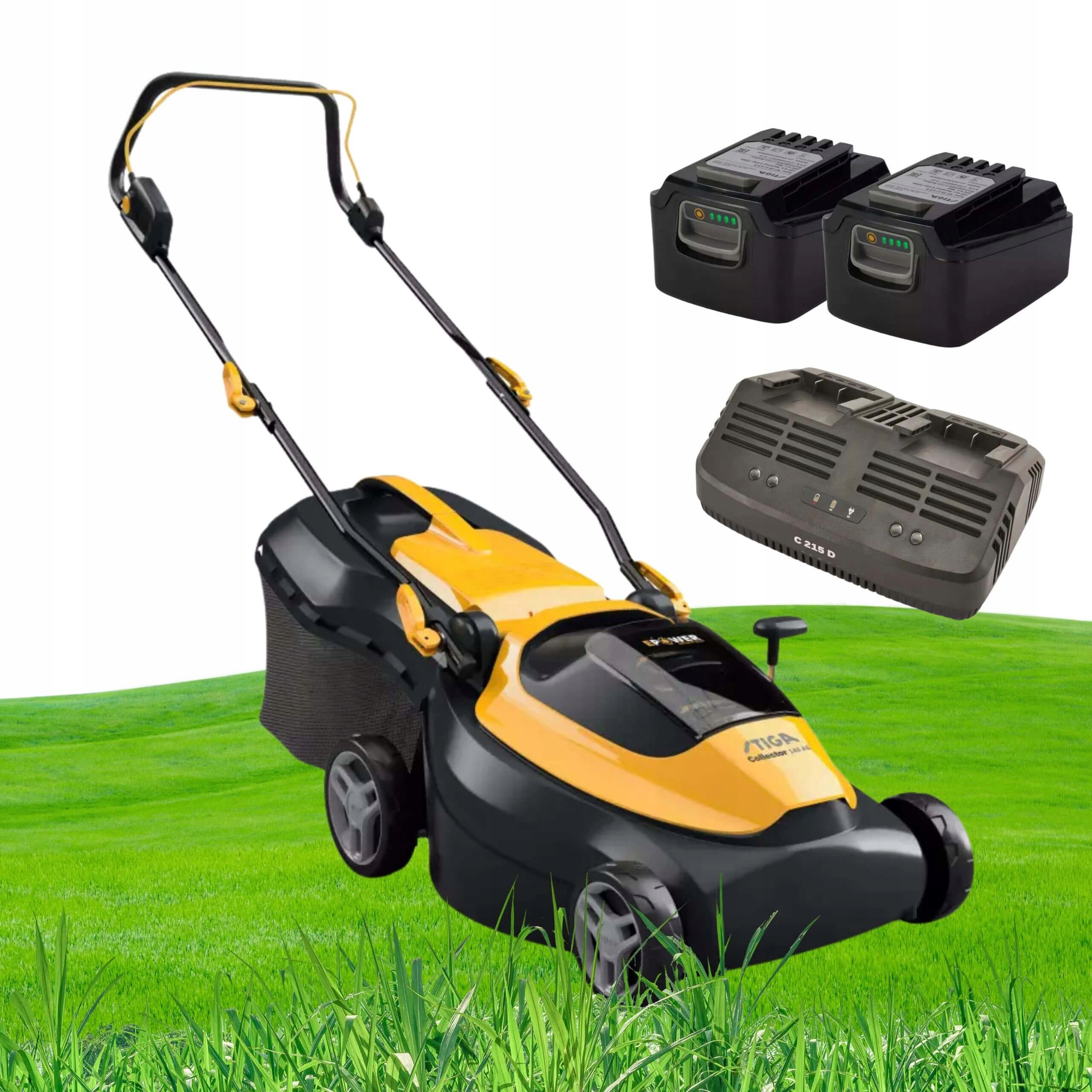 Kosiarka Na Akumulator Stiga Collector 140e Zestaw Akumulator Ładowarka