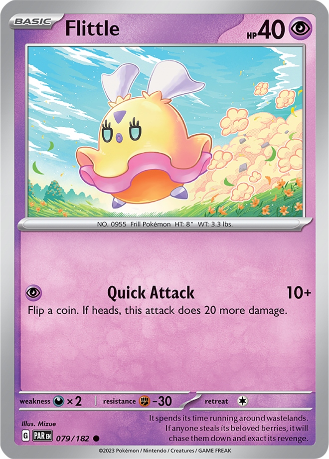 Oryginalna Karta Pokemon Flittle (par 079)