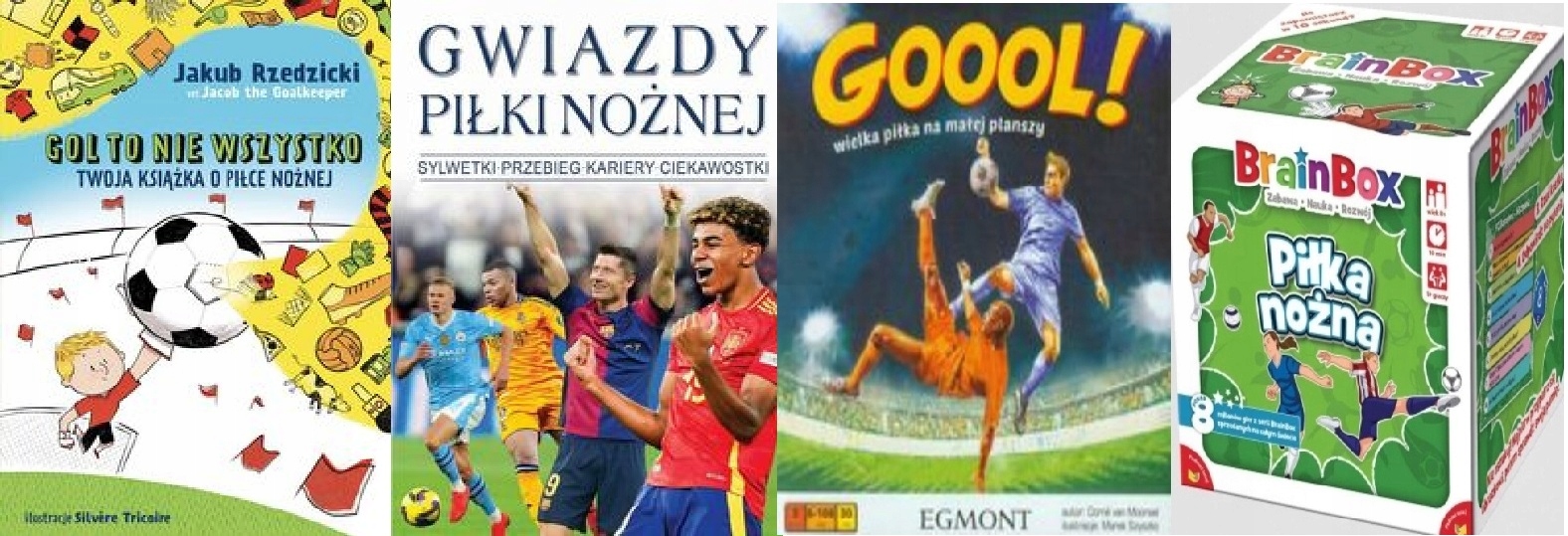 Goool! Gra+ BrainBox Piłka nożna+ Gol to nie wszystko+ Gwiazdy piłki nożnej