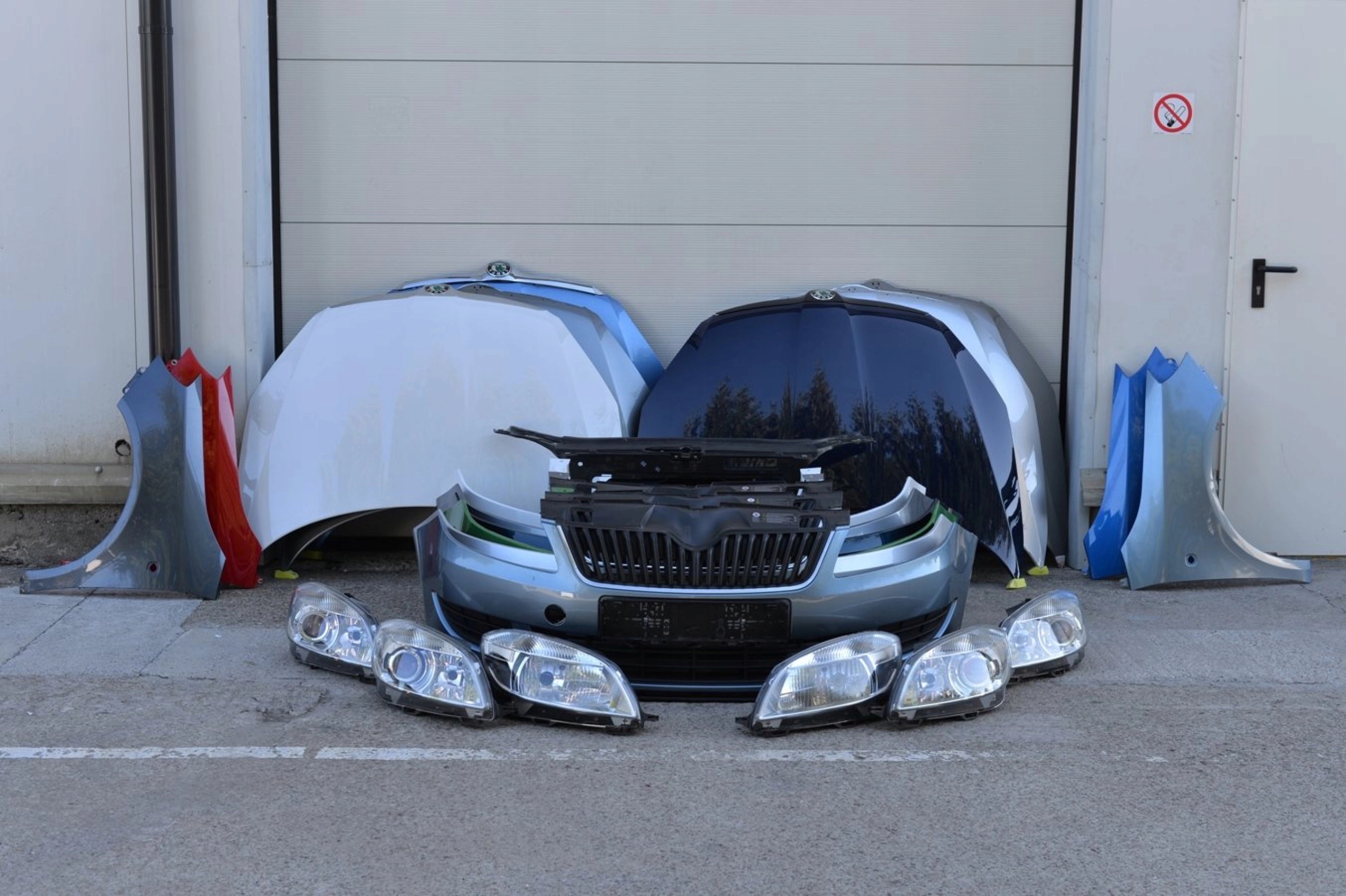 КАПОТ БАМПЕР КРИЛО ФАРА РЕШІТКА РАДІАТОРА ПЕРЕДНЯ ПАНЕЛЬ БАЛКА ШКОДА FABIA 2 ROOMSTER РЕСТАЙЛІНГ