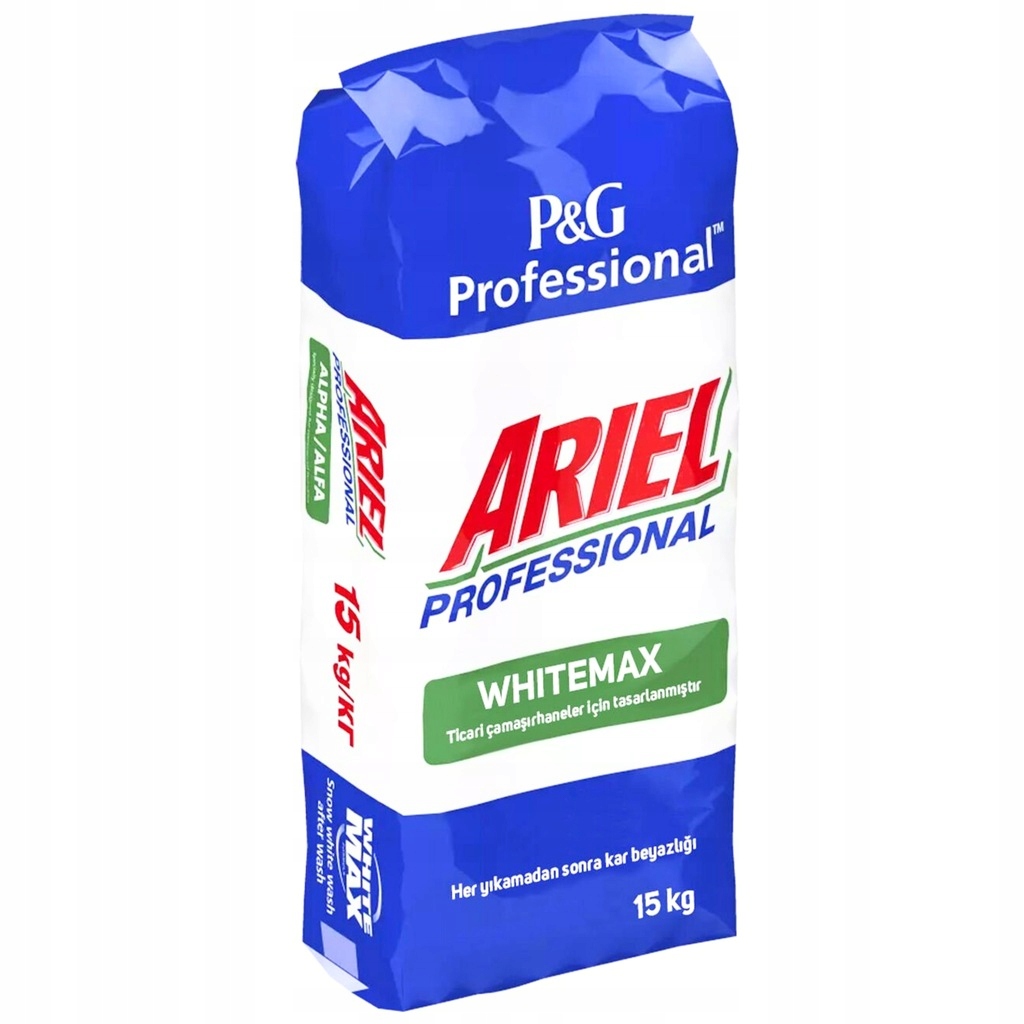 Levně Ariel Prášek Na Praní Bílých Tkanin Professional Whitemax 15 Kg Originál