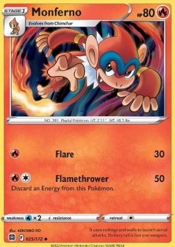 Pokemon TCG Monferno (BRS 025)