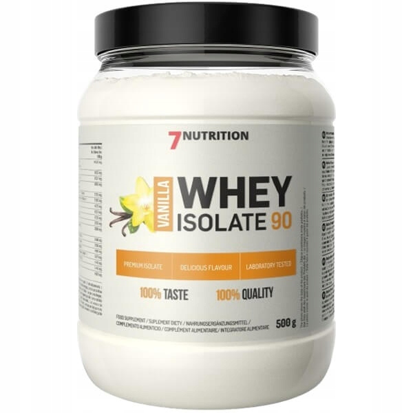 7Nutrition Whey Isolate 90 protein izolát Wpi 500 g vanilka