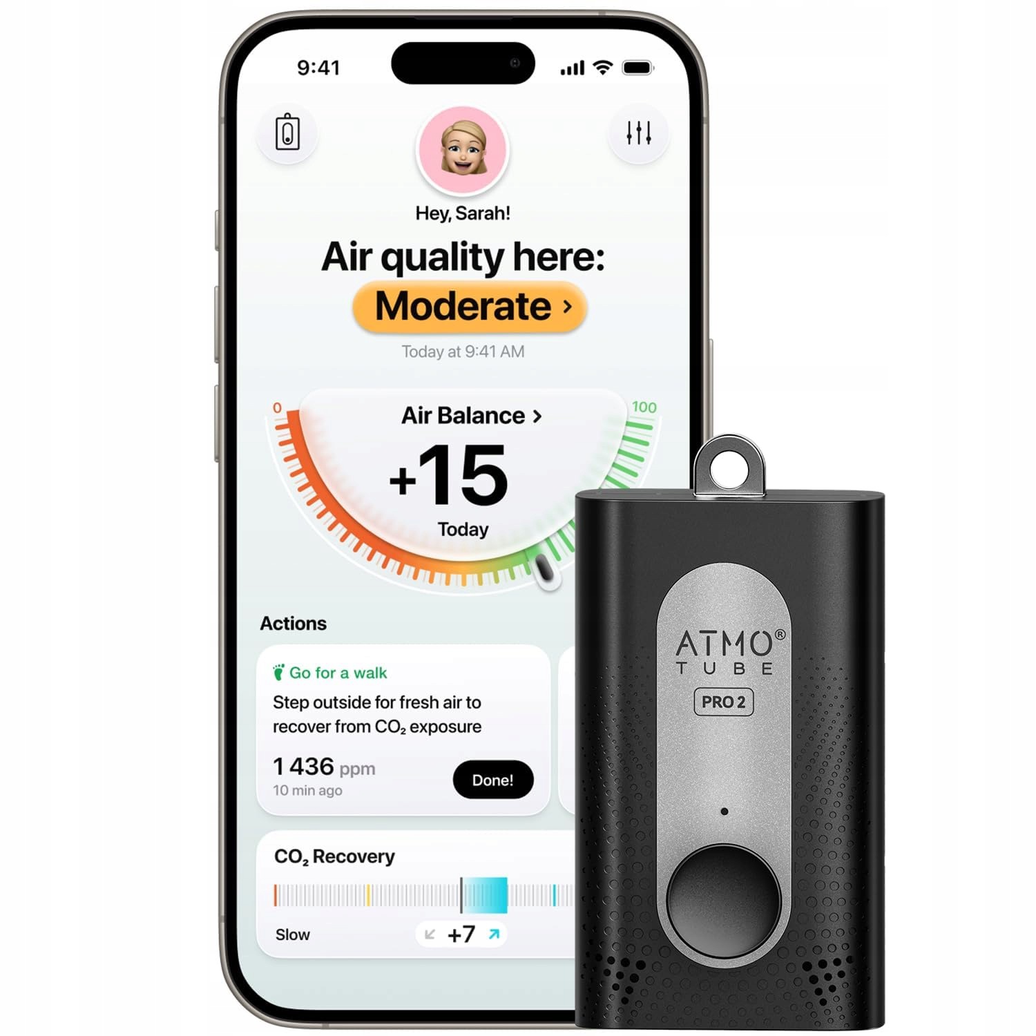 Merač kvality vzduchu prenosný CO2 Pm Voc NOx vlhkosť