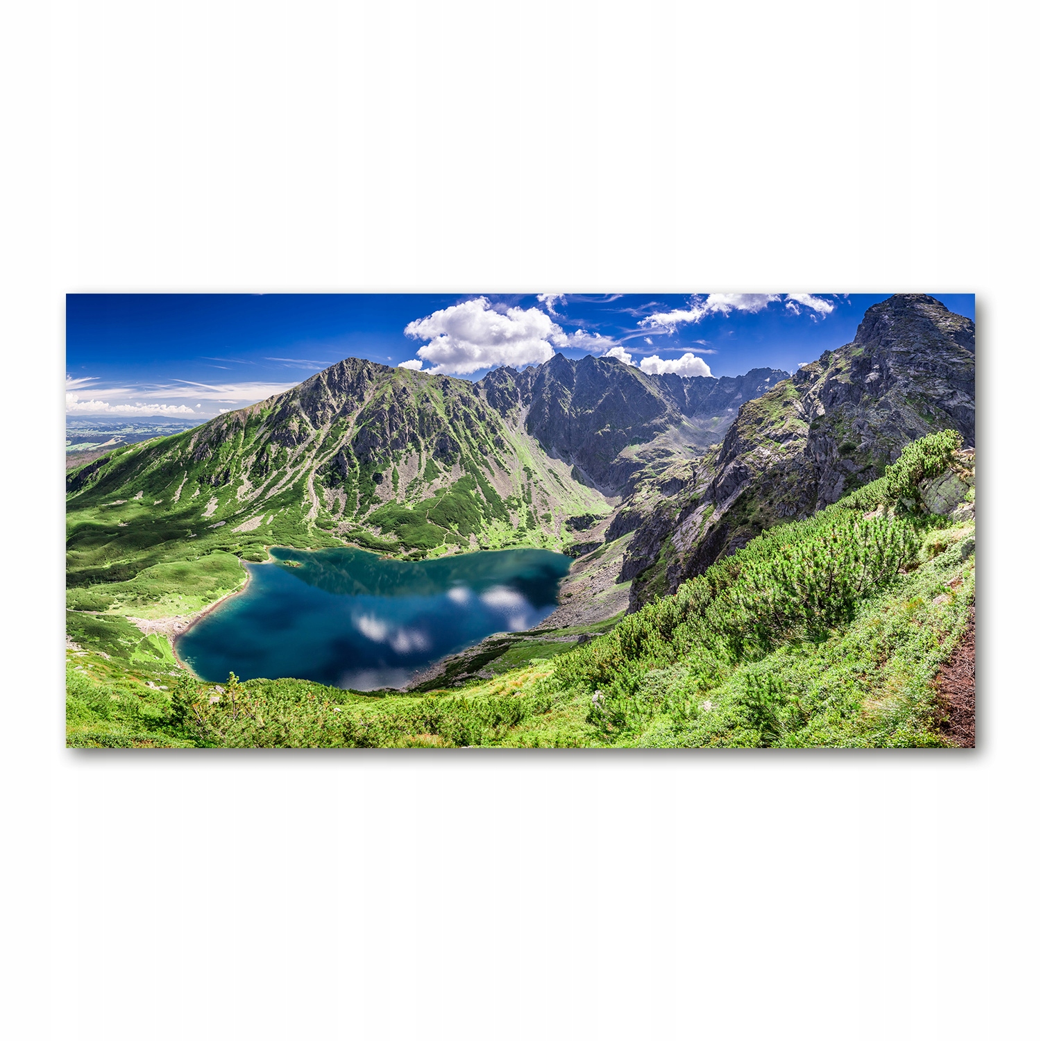 

Foto obraz szkło akryl Czarny staw Tatry 120X60 cm