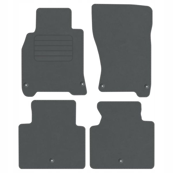 Коврики велюровые крепления в комплекте Декор