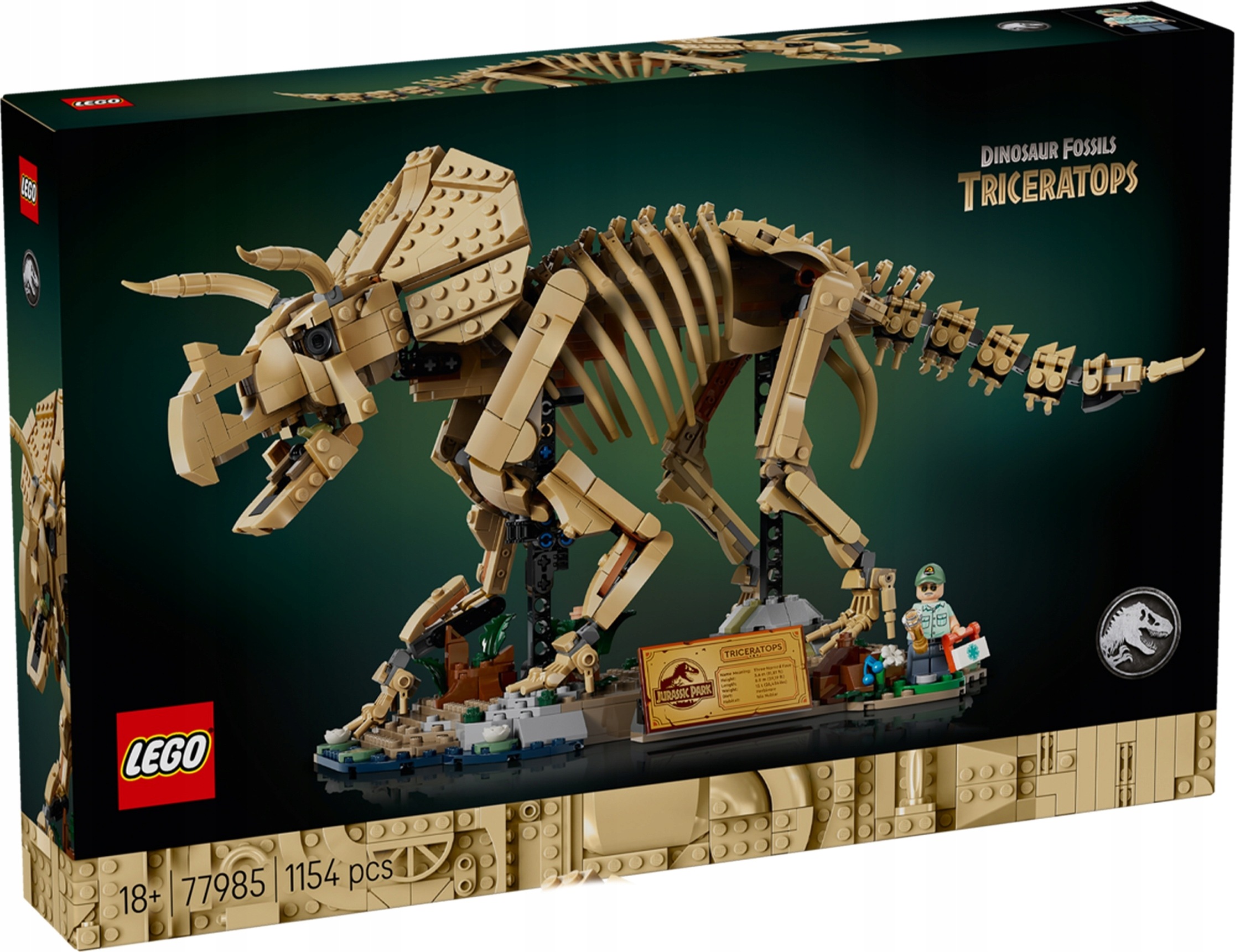 77985 Lego Jurský svět Kostra dinosaurů: triceratops