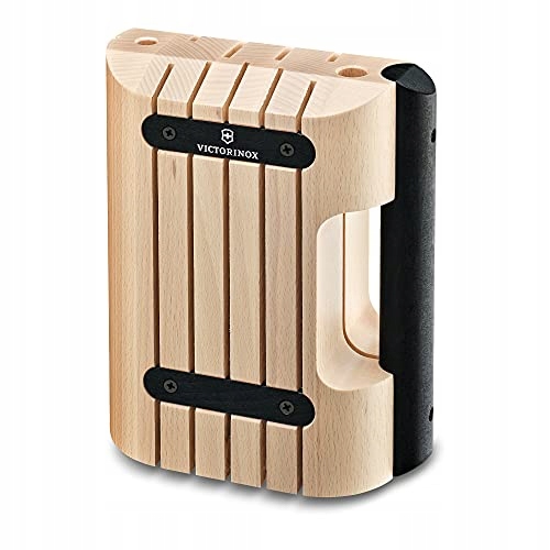 VICTORINOX Blok Na Noże Drewniany Bez Noży Mieści 6 Noży Mandel Beige — miniatura 3