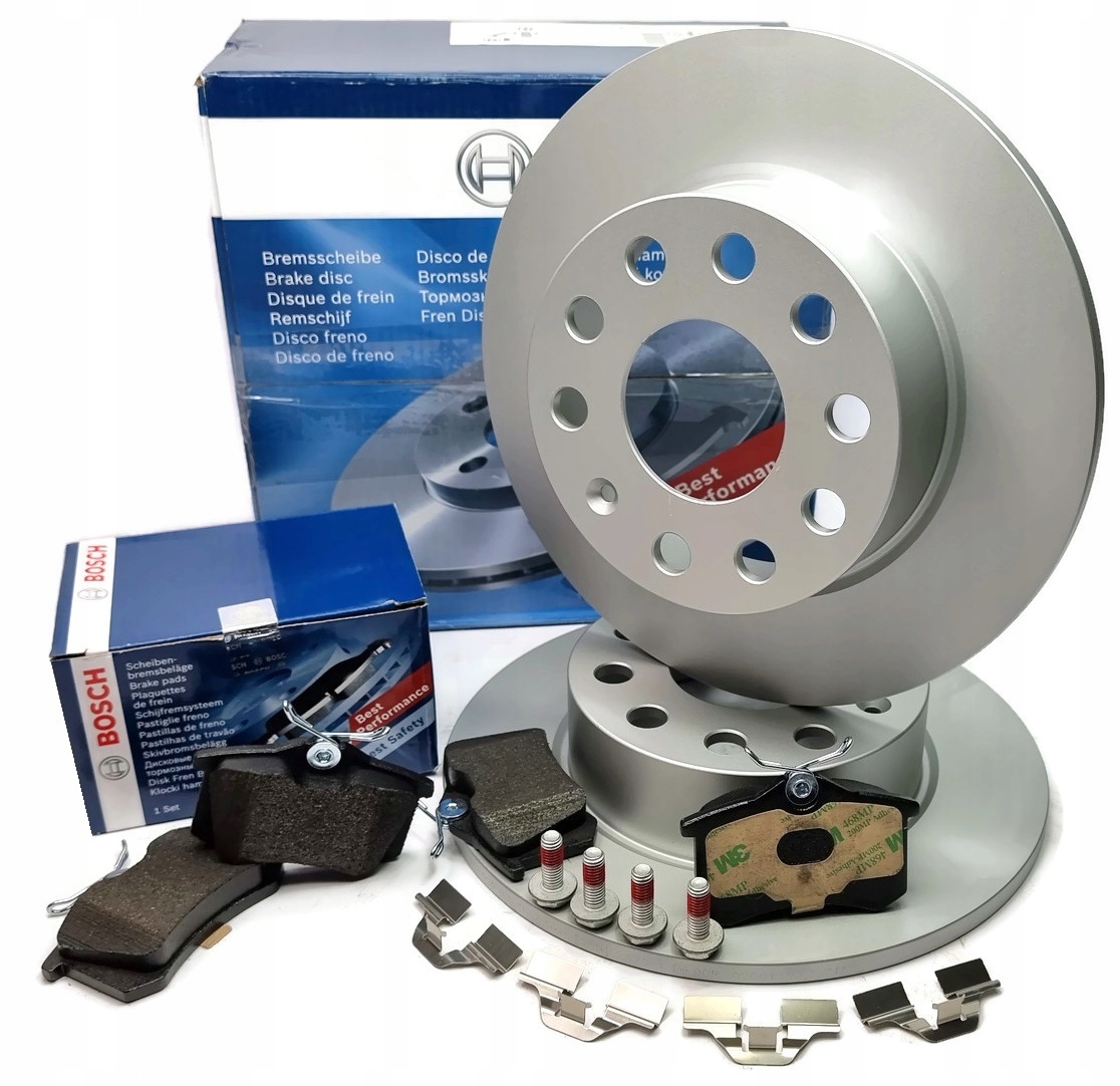 0 986 - Диски колодки задние AUDI A3 8P OCTAVIA 2 BOSCH