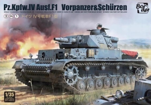 Border Model BT-003 Pz. Kpfw. IV Ausf. F1 Vorpanzer&Schurzen