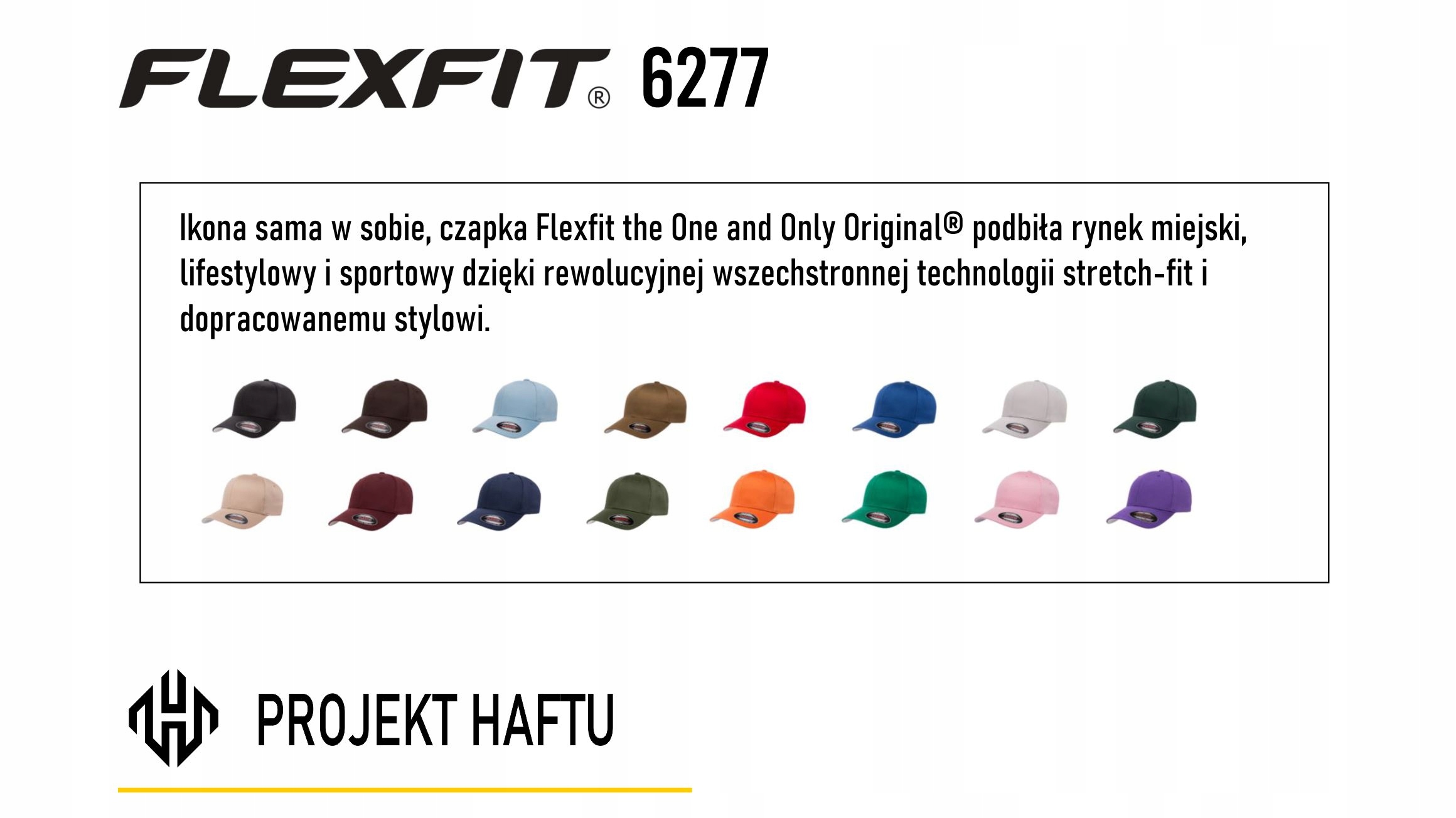 YUPOONG rozm.L/XXL FLEXFIT czapka FULLCAP szary Wzór dominujący bez wzoru