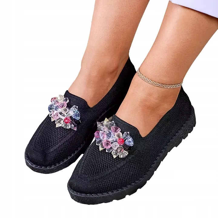 

Czarne Damskie Tenisówki Slip On Enweta 38