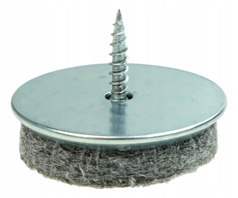 

20 x ślizgacz metalowy fi 30 mm z filcem i wkrętem