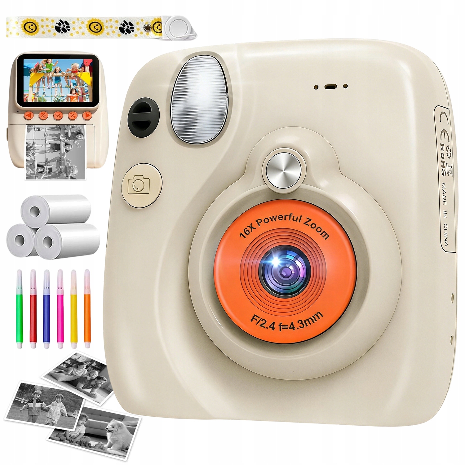 Okamžitý Fotoaparát 16X Zoom 48 Mp Obohatit Kreativní Funkce 2.5K Videa