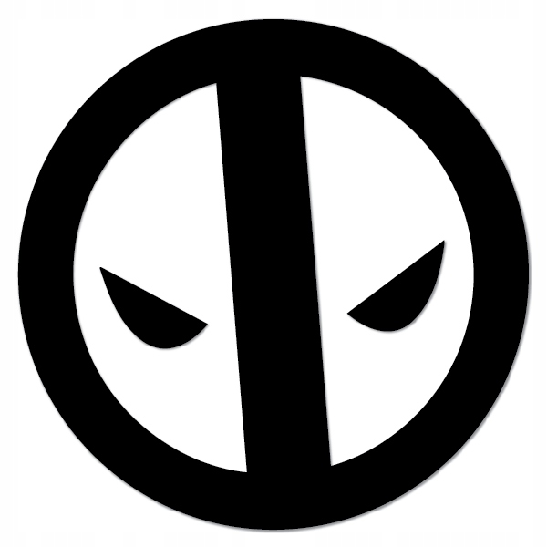 

Deadpool 1 Naklejka wlepa Symbol Avengers 20 cm
