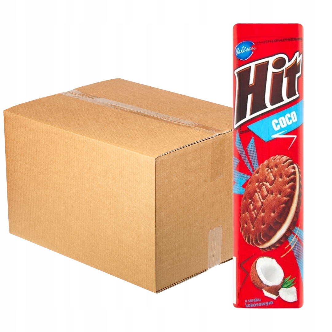 Levně Sušenky s kokosovou příchutí 220 g x 24 kusů