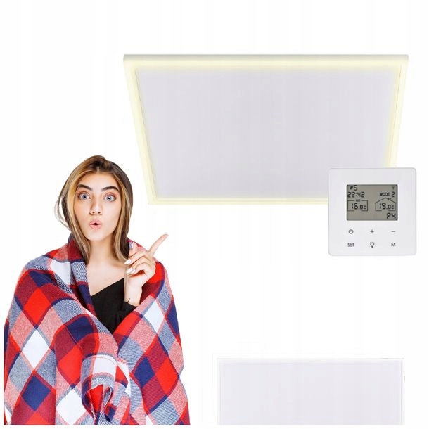 Stropný Infračervený Panelový Radiátor S Vstavaným Osvetlením SP400