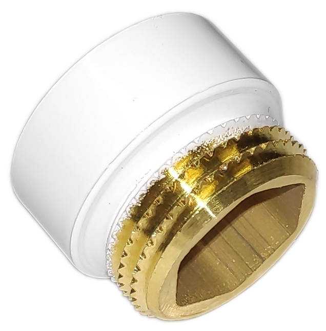 

Przedłużka mosiężna biała 1/2" 10mm