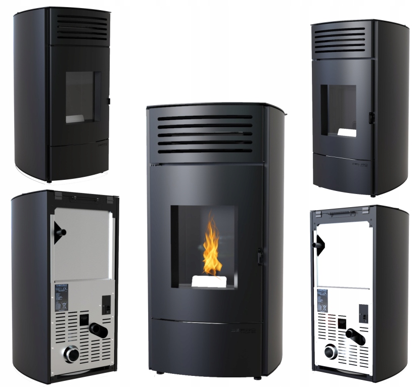 Piecyk wolnostojący piec koza kominek na pellet Defro Home Aquapell 13,1kW