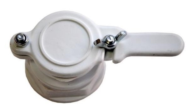 

Zawór plastikowy 6/4' z nakrętką do miodu wiadra