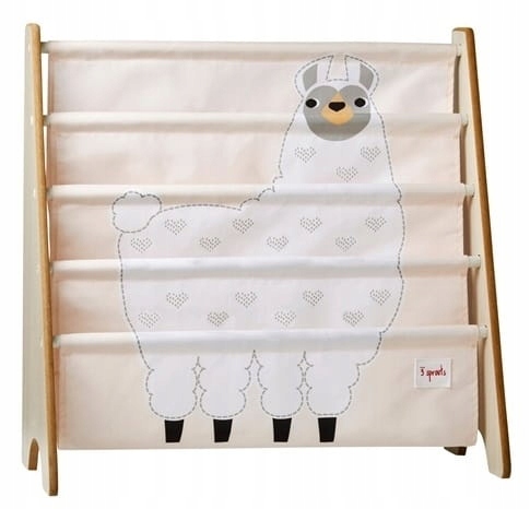 

3 Sprouts Stojak Półka Regał na Książki Lama White