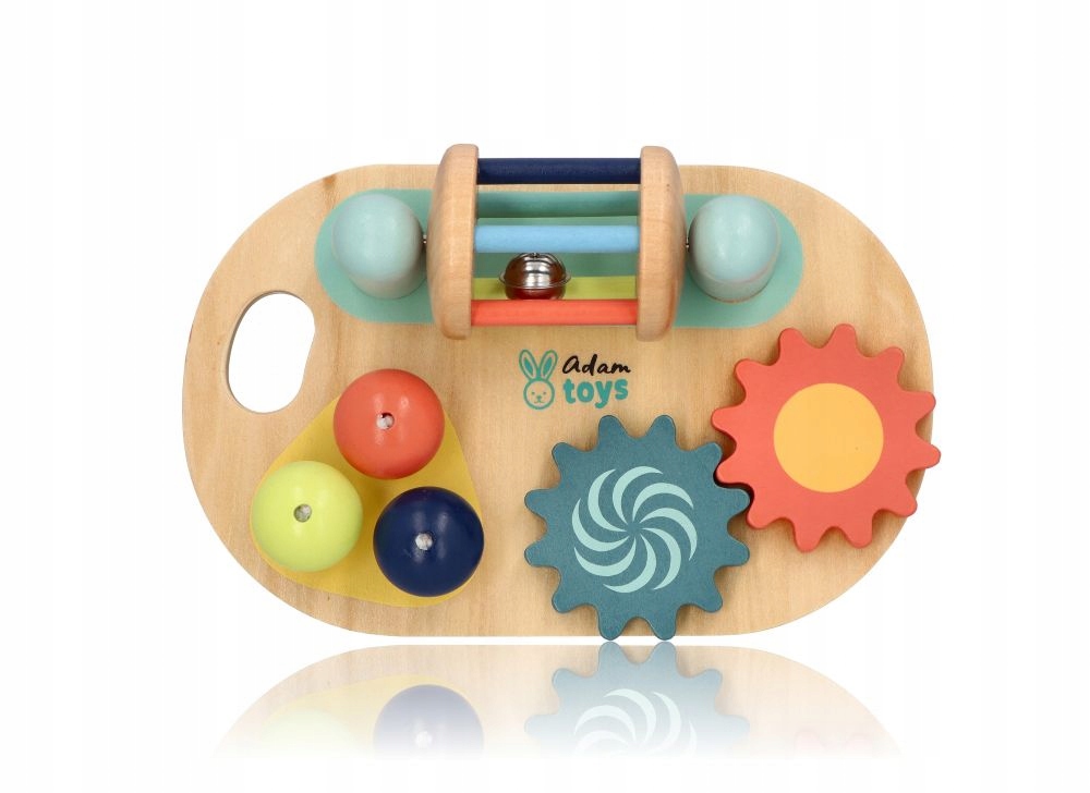 

Tablica Aktywności Wood Montessori Sensoryczna 1+