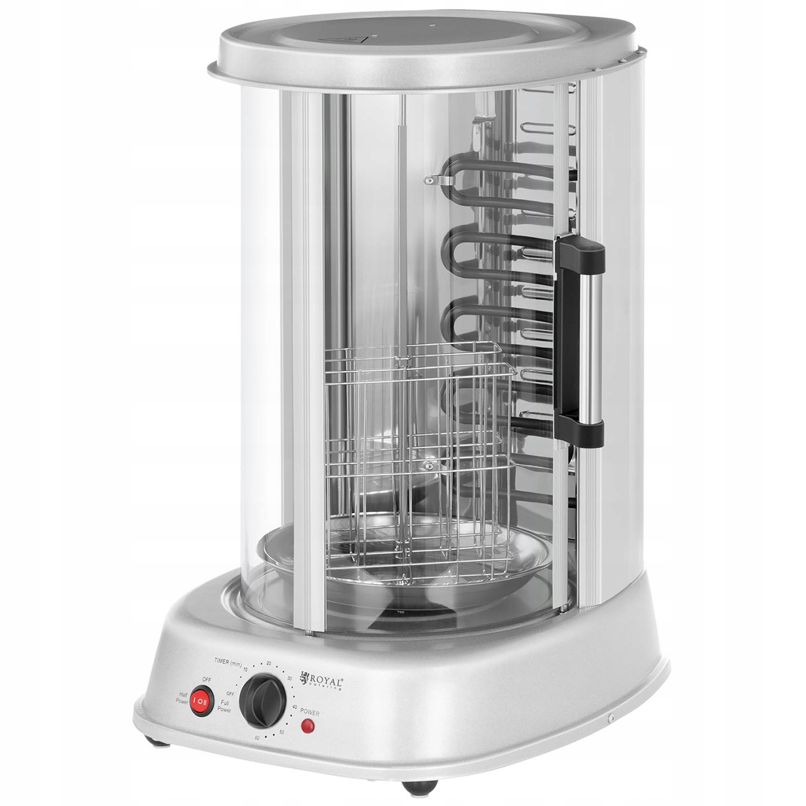 Mini Opékač Grilů Na Kebab Gyros Ryby Zeleniny Vertikální 4V1 1800W