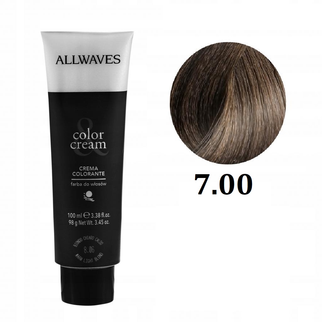 

Allwaves farba do włosów profesjonalna 7,00 100ml