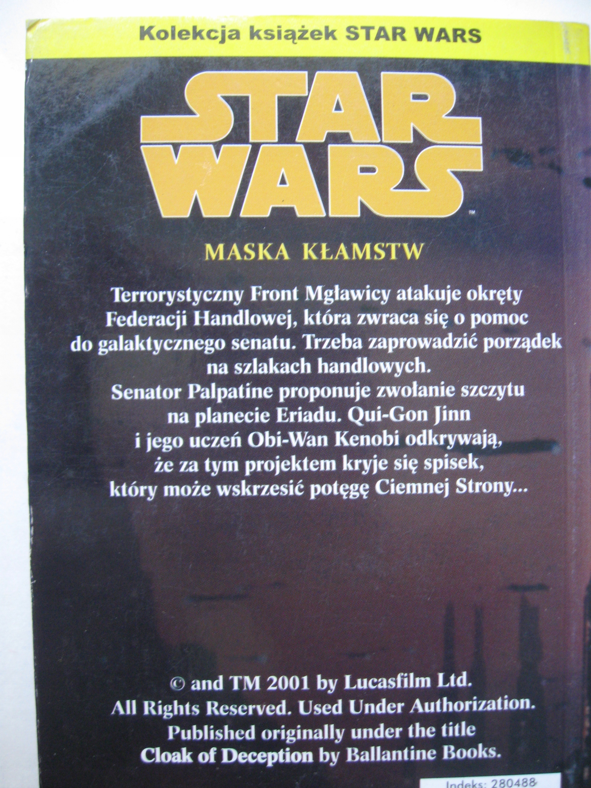 STAR WARS Maska kłamstw Tytuł Star Wars. Maska kłamstw