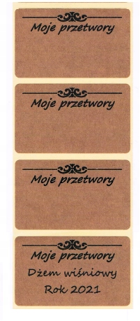 

Etykiety Samoprzylepne Eko Kraft 300 szt