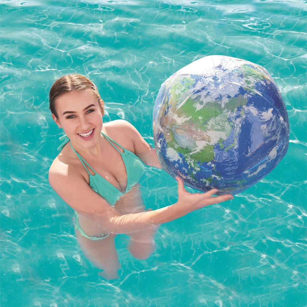 35954 BESTWAY PIŁKA PLAŻOWA LED ZIEMIA EARTH 61 CM Kod producenta 52278