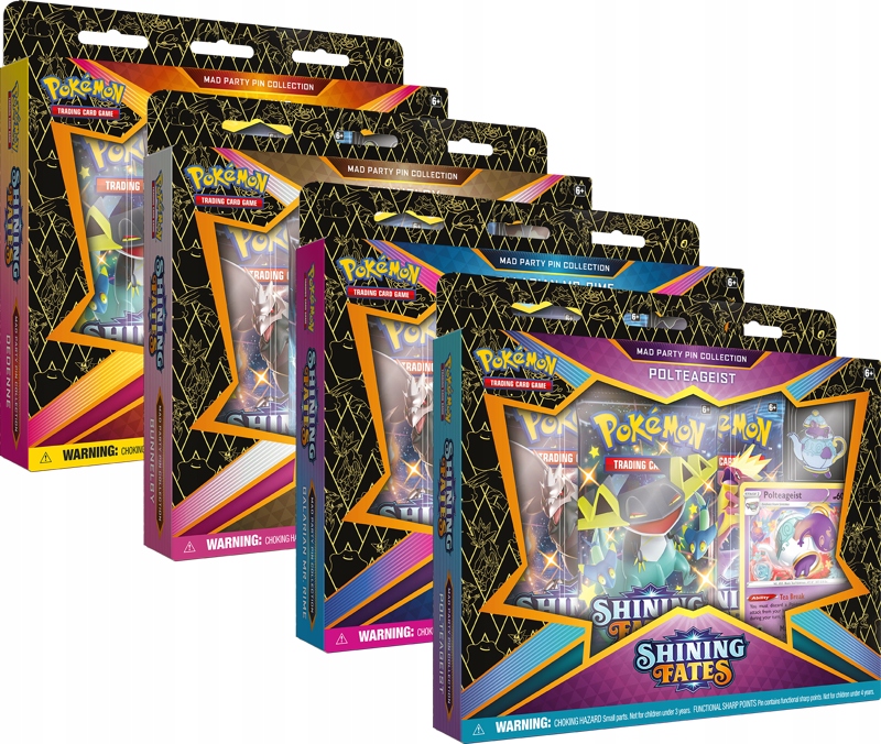 

Zestaw Pokemon Tcg: 4.5 Shining Fates Pin x4