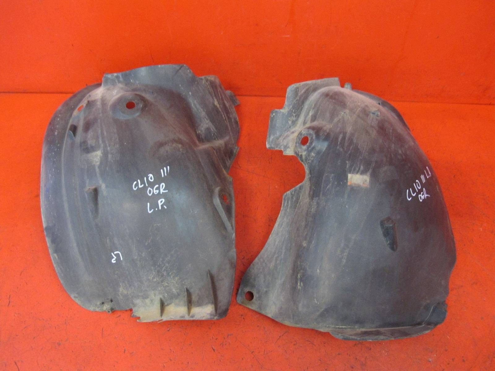 RENAULT CLIO 3 III 05- mudguard left front part front rear KOMPLET