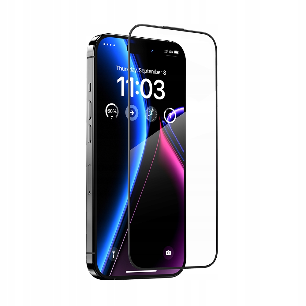 Benks Hartowane szkło Ultra Shield HD Glass do Iphone 15 Pro Max czarne