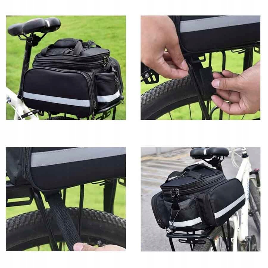 TORBA NA BAGAŻNIK ROWEROWY 25L - TORBA SAKWA ROWEROWA NA BAGAŻNIK ROWER Szerokość produktu 17 cm