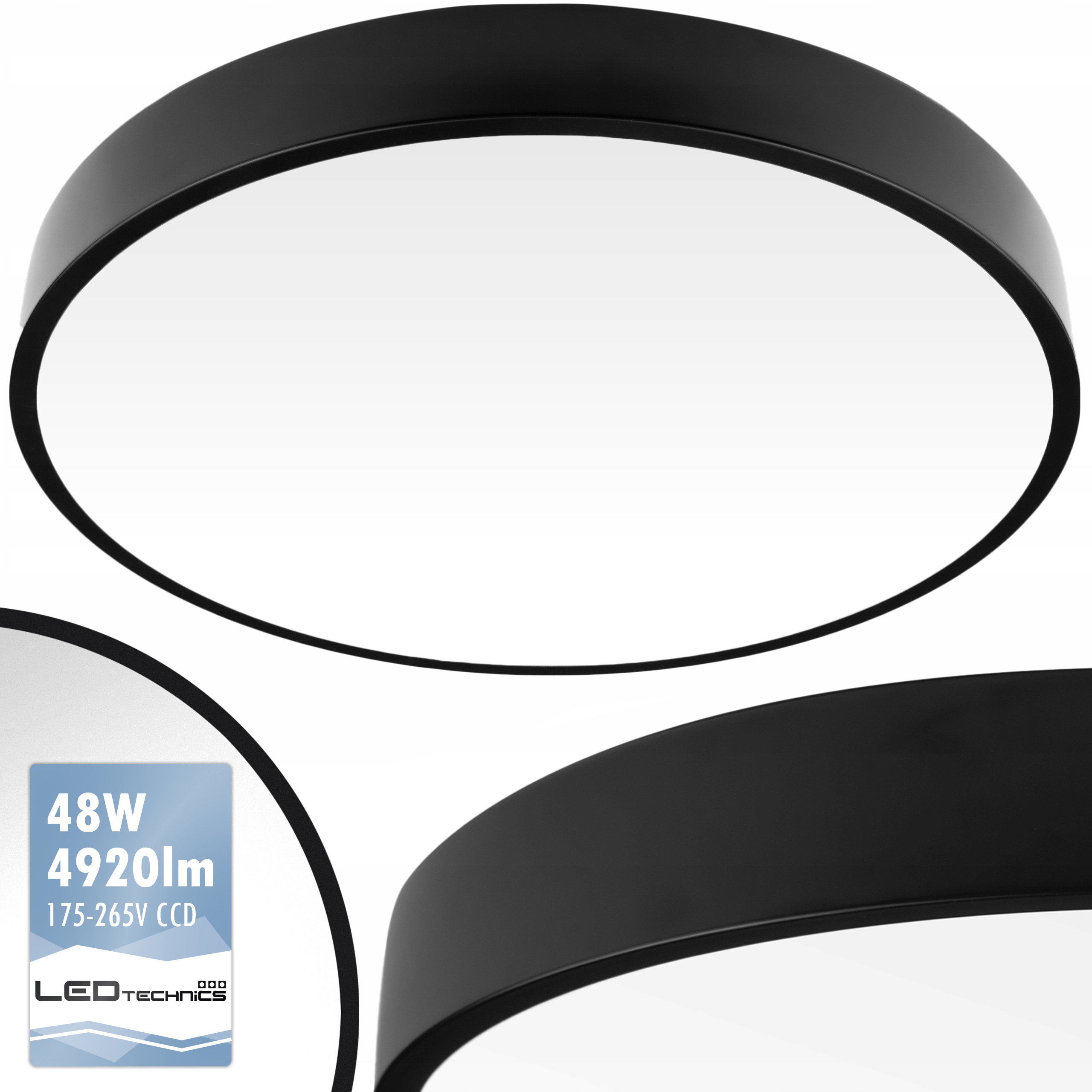 LAMPA SUFITOWA LED PLAFON NATYNKOWY 48W 40CM DUŻY