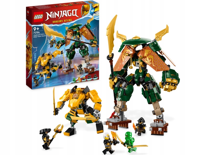 Lego 71794 Ninjago Drużyna mechów ninja Lloyda i Arina