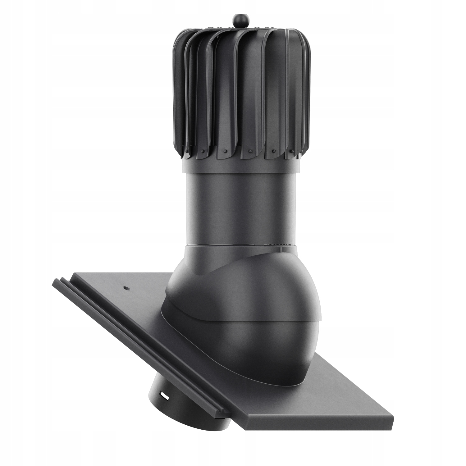 Rotační Větrací komín , podlouhlý, průměr 150 mm, Ibf Aarhus Grafit