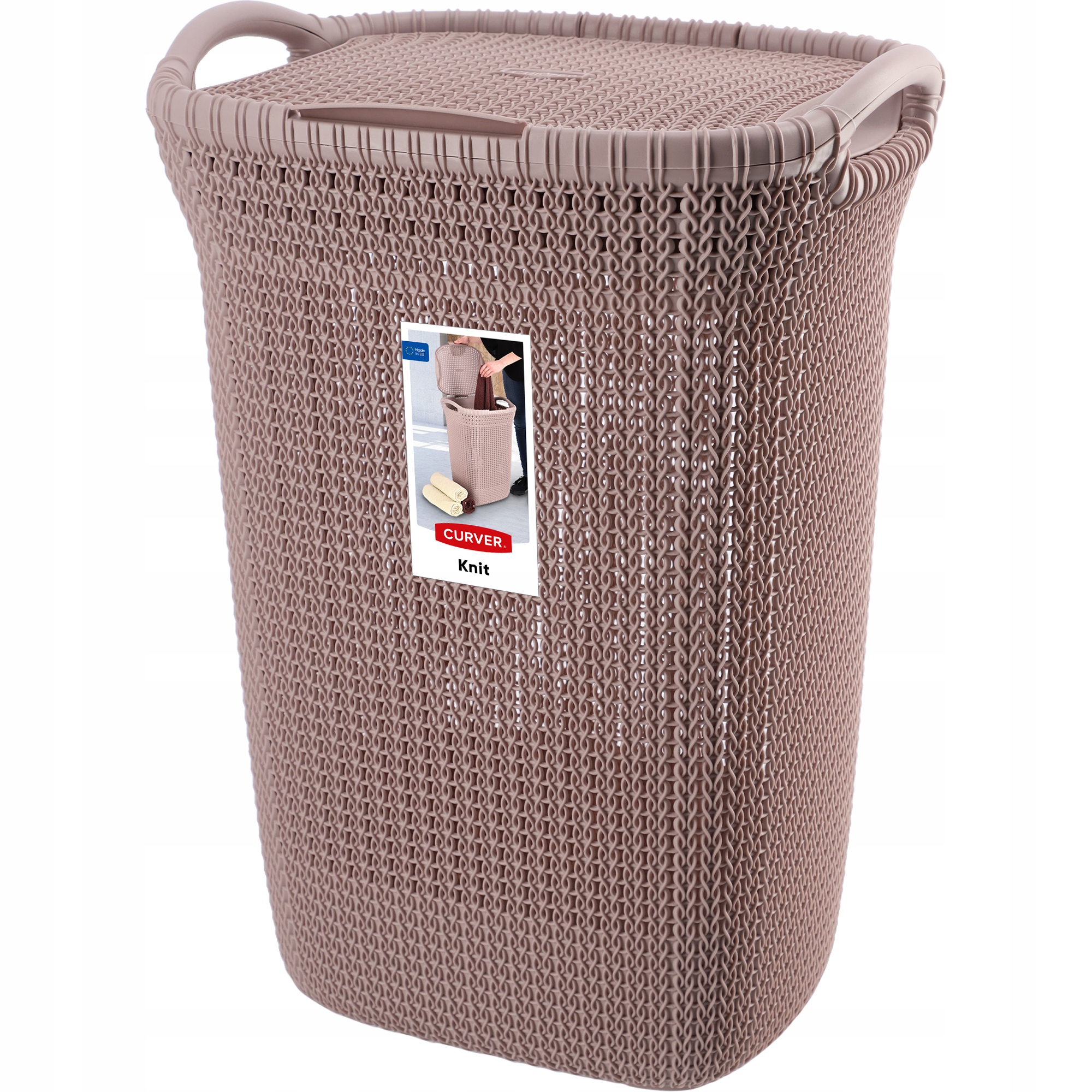 

Curver 240371 Kosz Na Pranie Knit 57 L Fioletowy