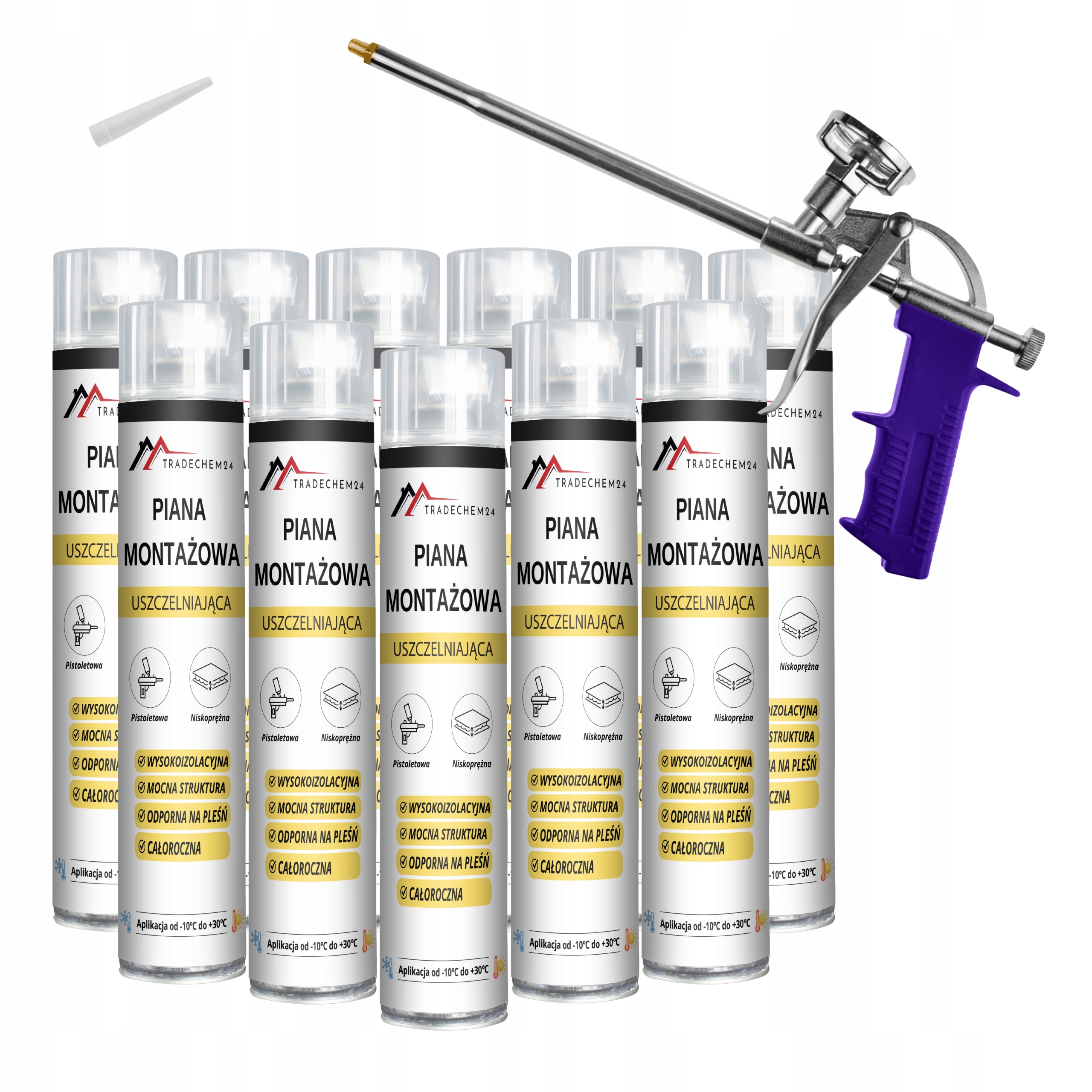 Montážní Pěna 750 ML Montážní Nízkotlaká Celoroční Pistole