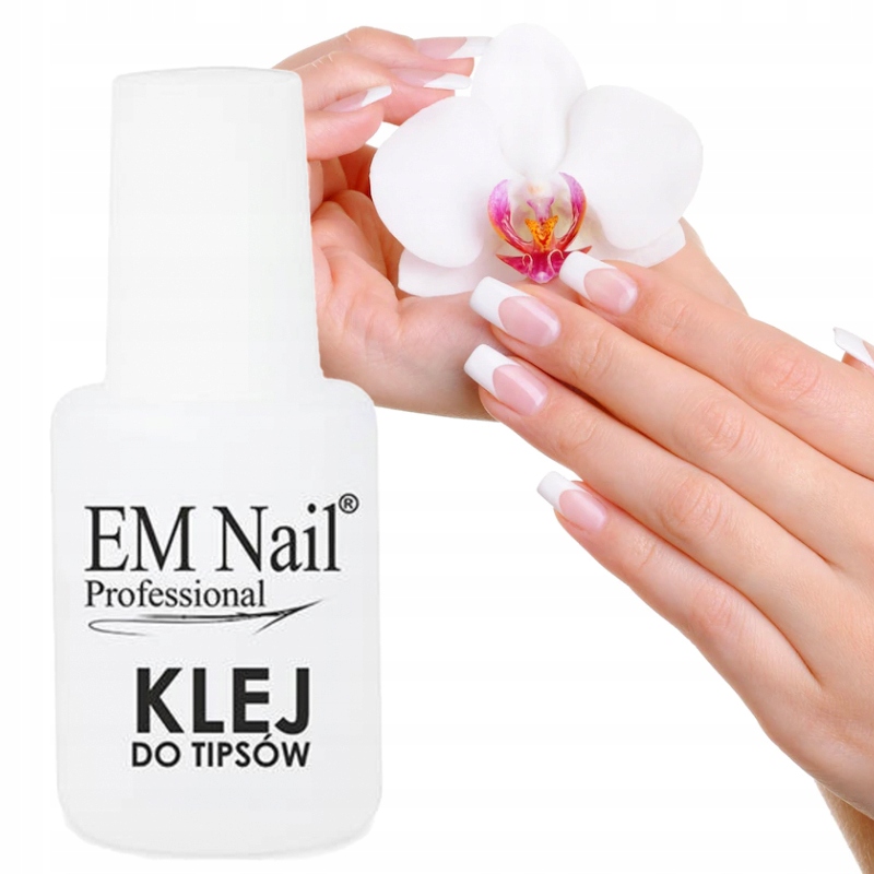 

Em Nail mocny klej do tipsów z pędzelkiem 10g