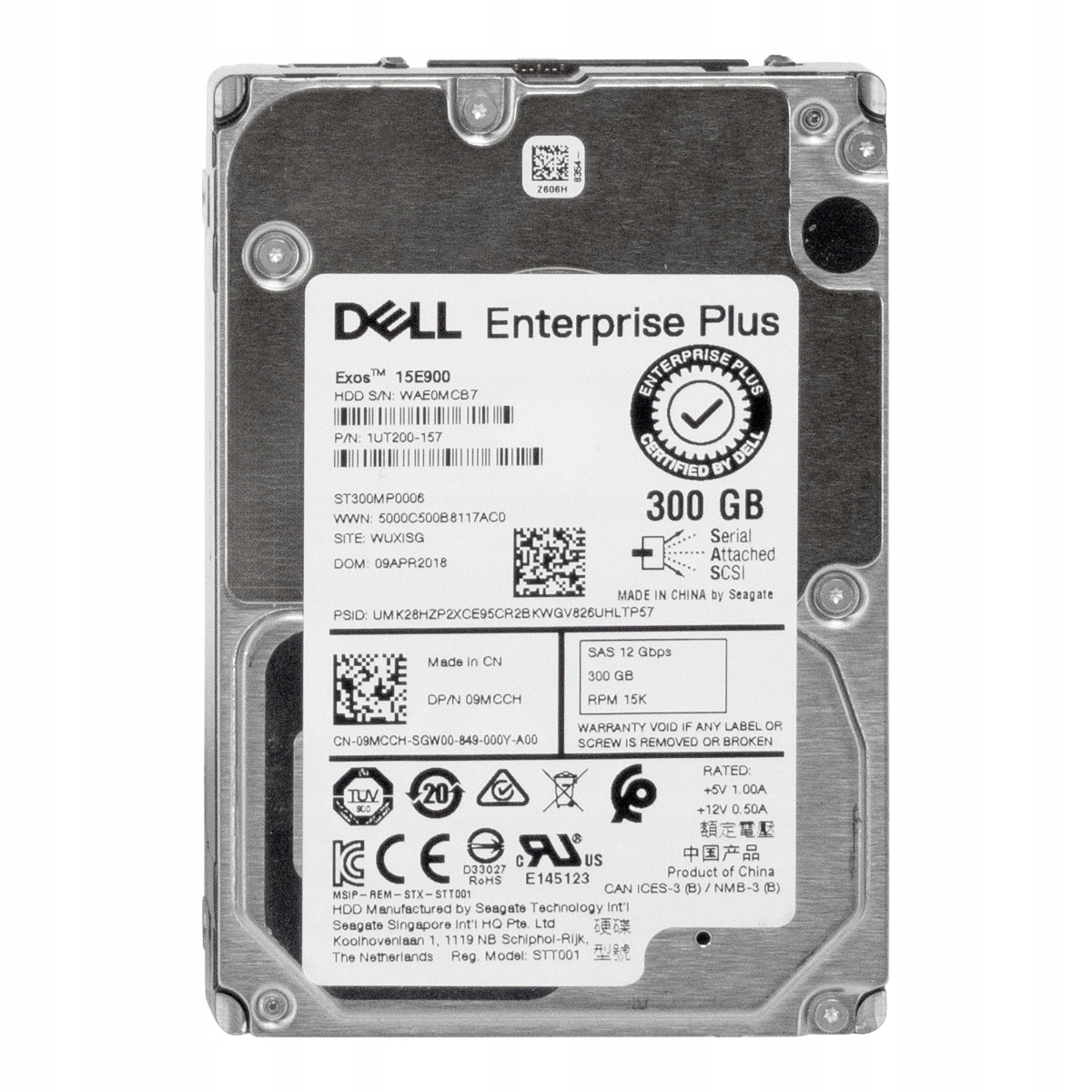Dell 300GB 09MCCH 15K 256MB SAS-3 2.5'' ST300MP0006