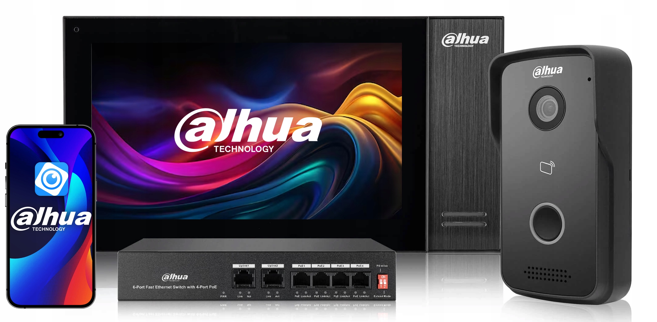 Videovrátnik Dahua KTP02 Mobilná aplikácia Brána PoE Čítačka