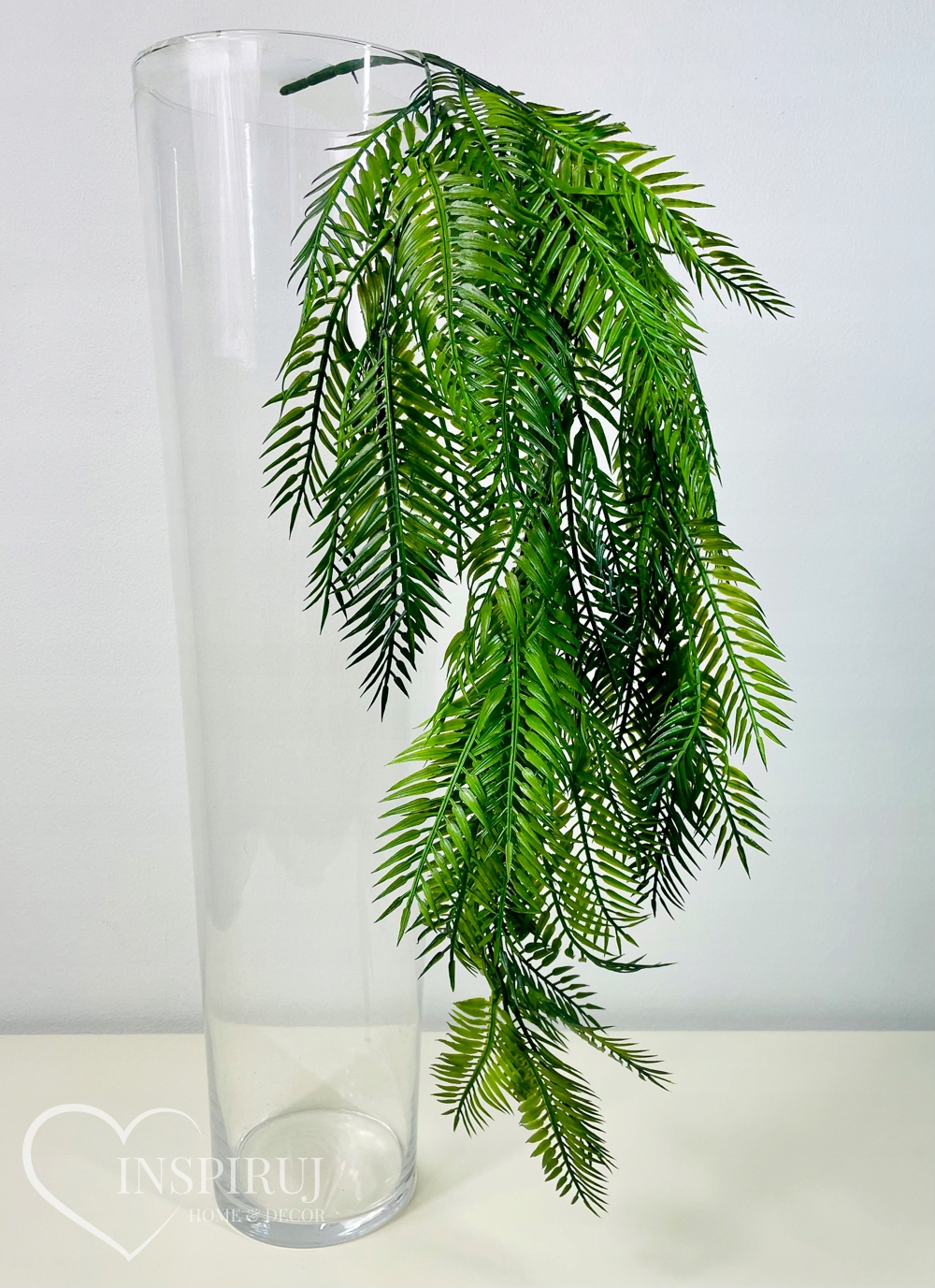 PALMA GIRLANDA Z LIŚCI PALMY LIŚCIE ZWISY DO OGRDÓW WERTYKALNYCH Real Touch Kolor zielony
