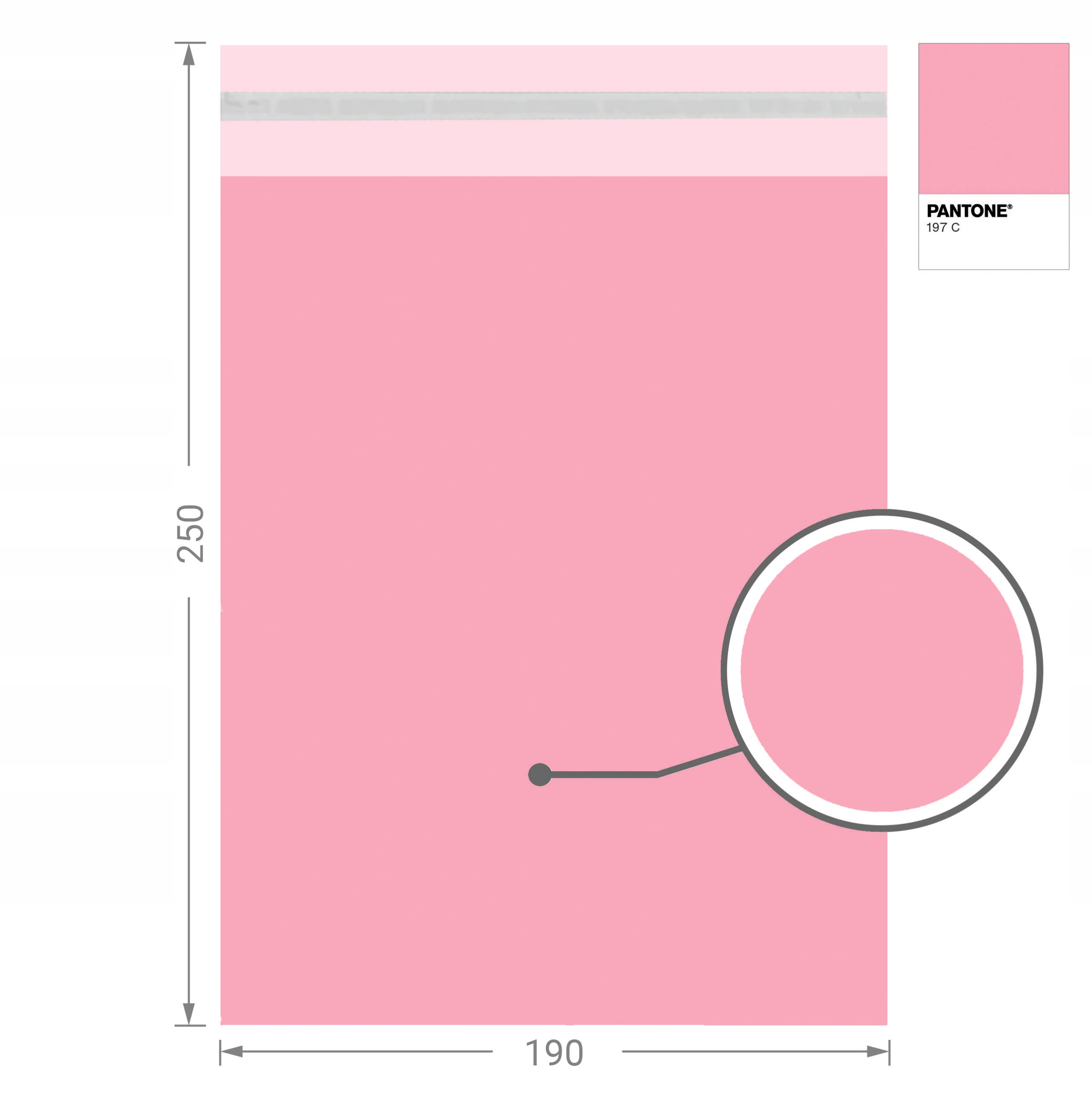 RÓŻOWE MOCNE FOLIOPAKI KURIERSKIE FOLIOPAK KURIERSKI 190x250 1000 SZTUK Marka Lucart