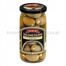 Mk Zelené olivy plněné mandlemi 350 g