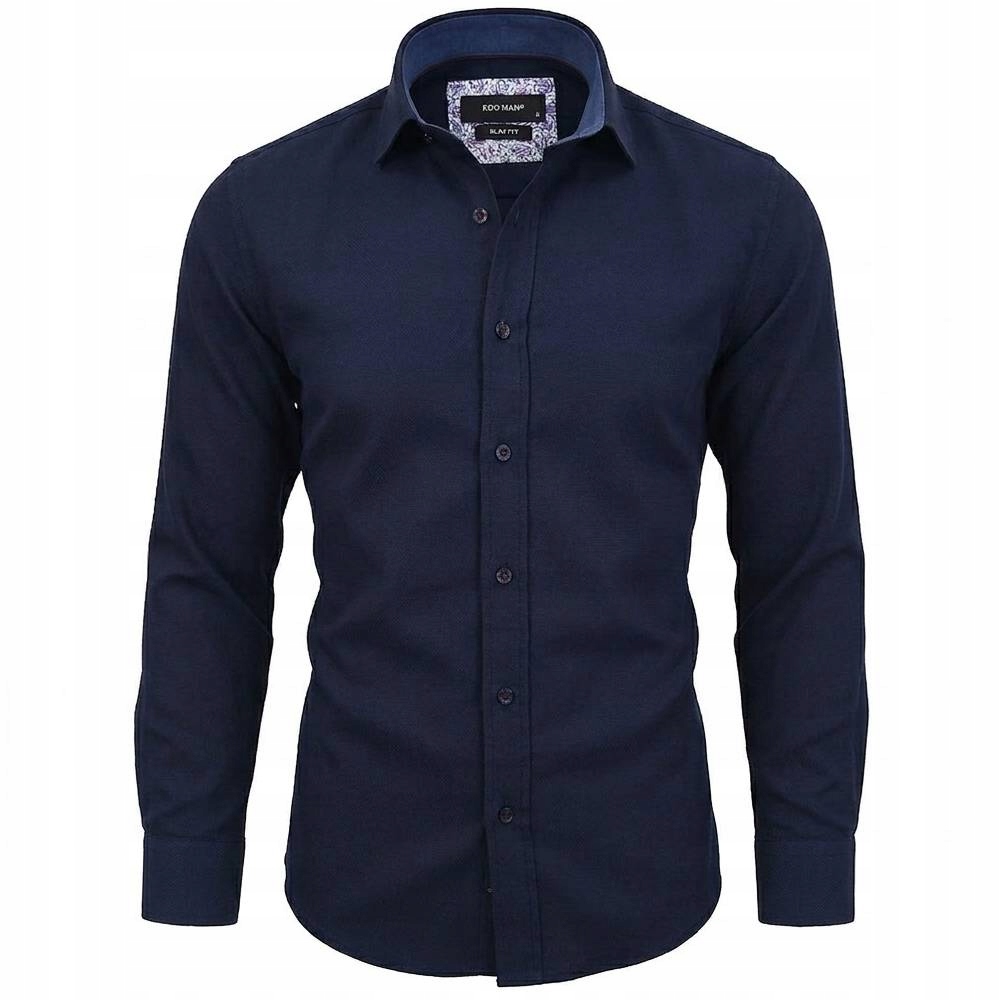 Ego Man košile pánská S0117-06 slim fit 3XL tmavě modrá