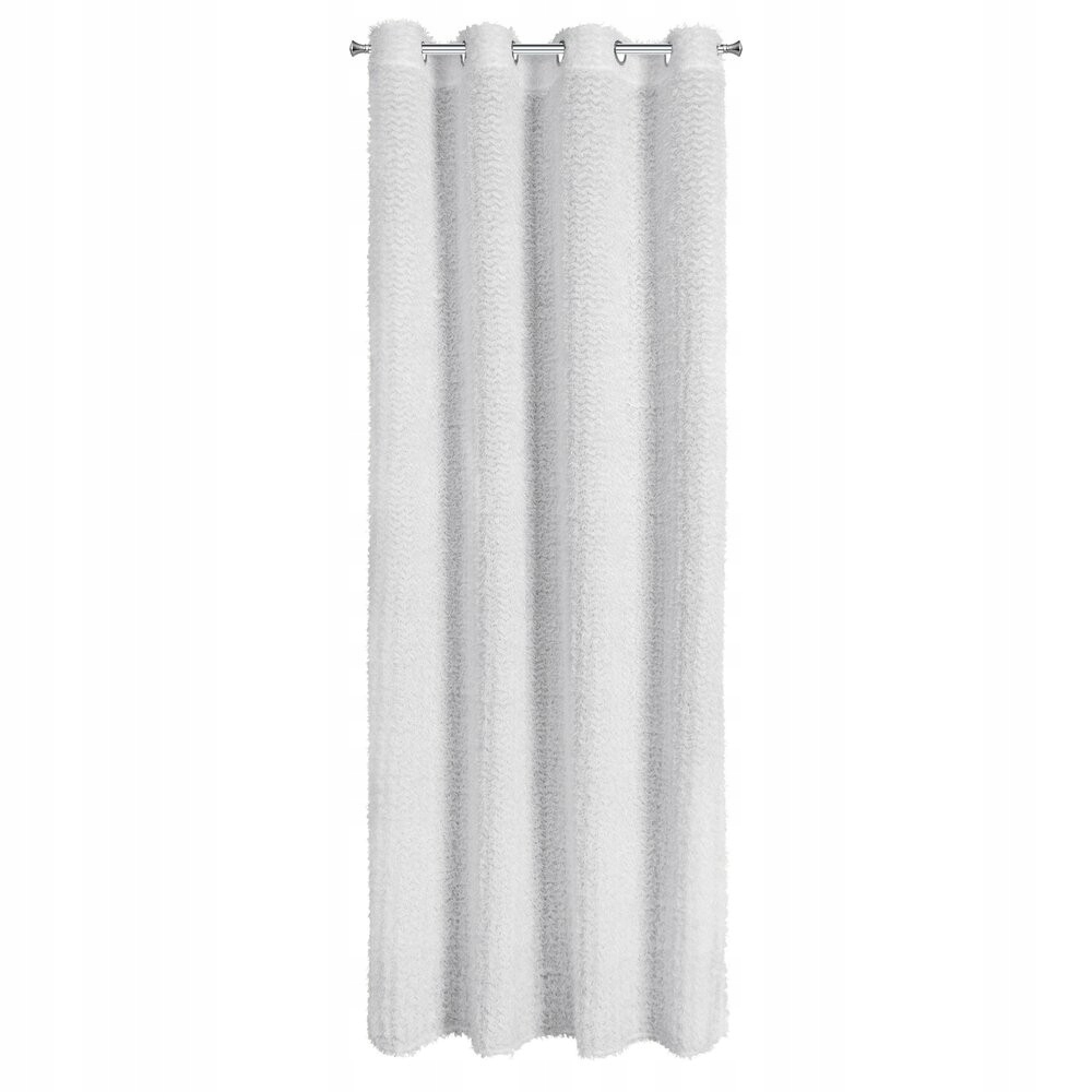 Elegantná hotová záclona Tiffany Eva Minge 135x250 biela glamour s volánikmi